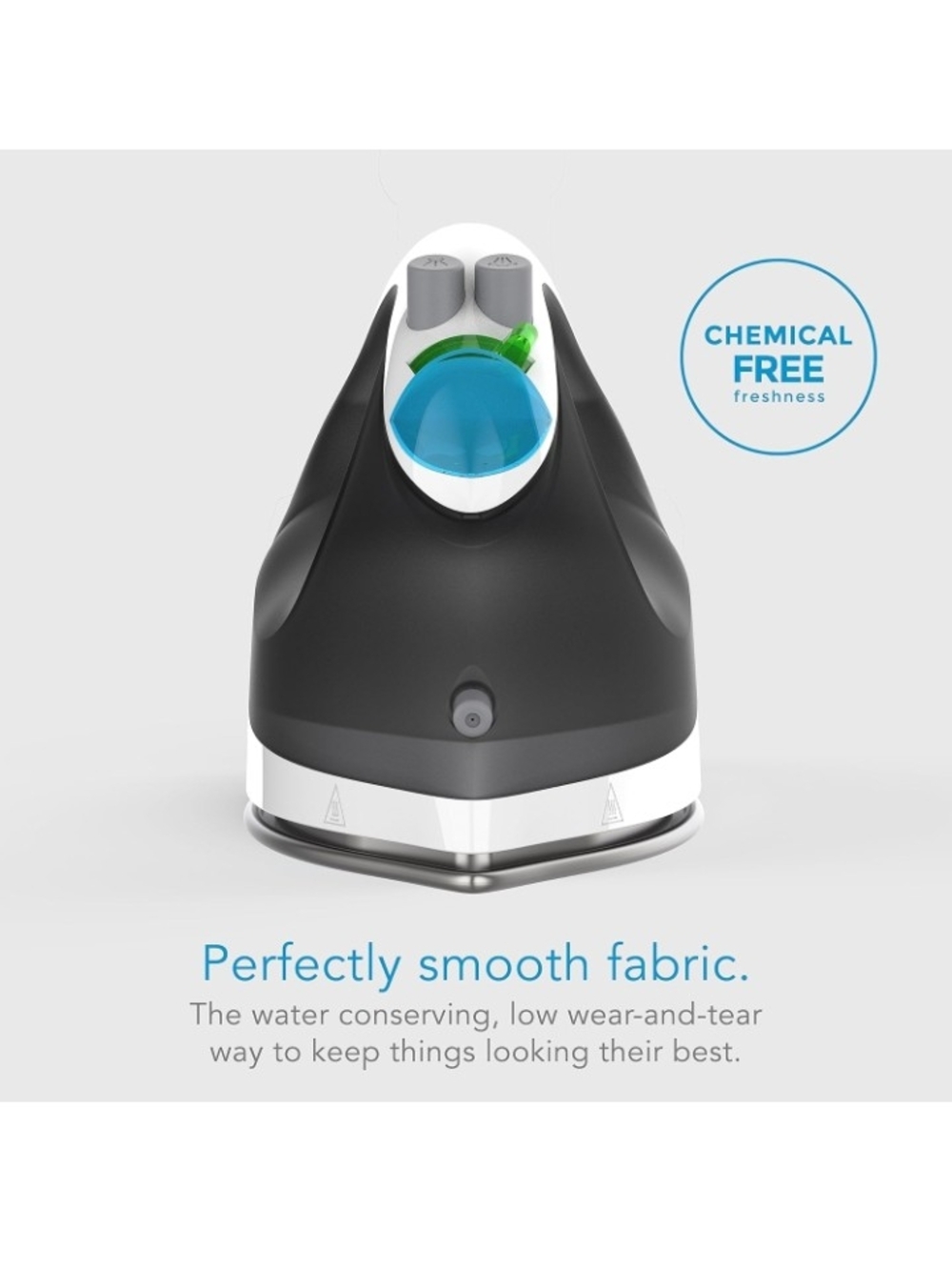 White and Gray Cordless Steam Iron with Base - Picture 5 of 6
